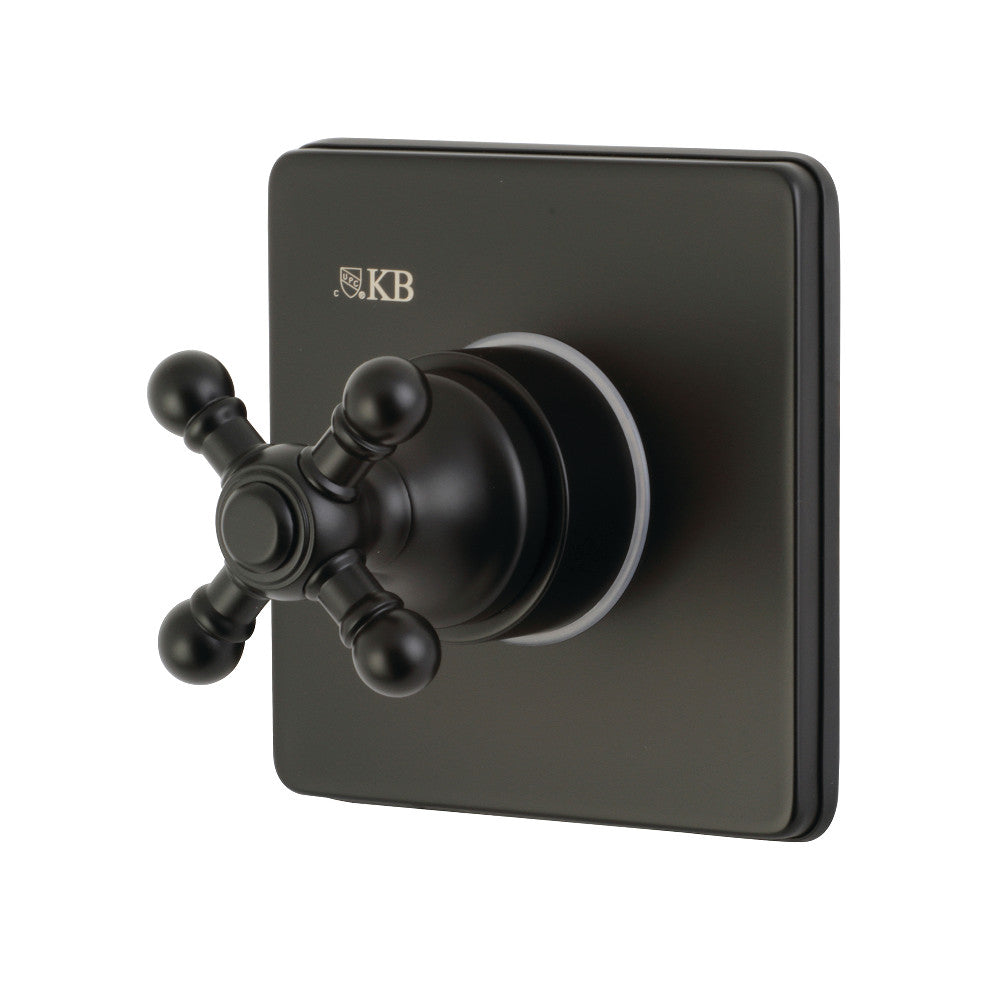 Kingston Brass KS3040BX 3-Way Diverter Valve with Trim Kit, Matte Black - BNGBath