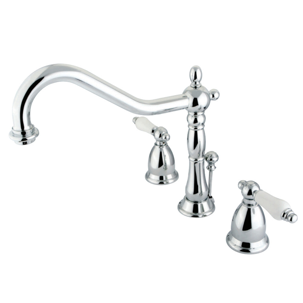 Kingston Brass KS1991PL 8 in. Widespread Bathroom Faucet, Polished Chrome - BNGBath