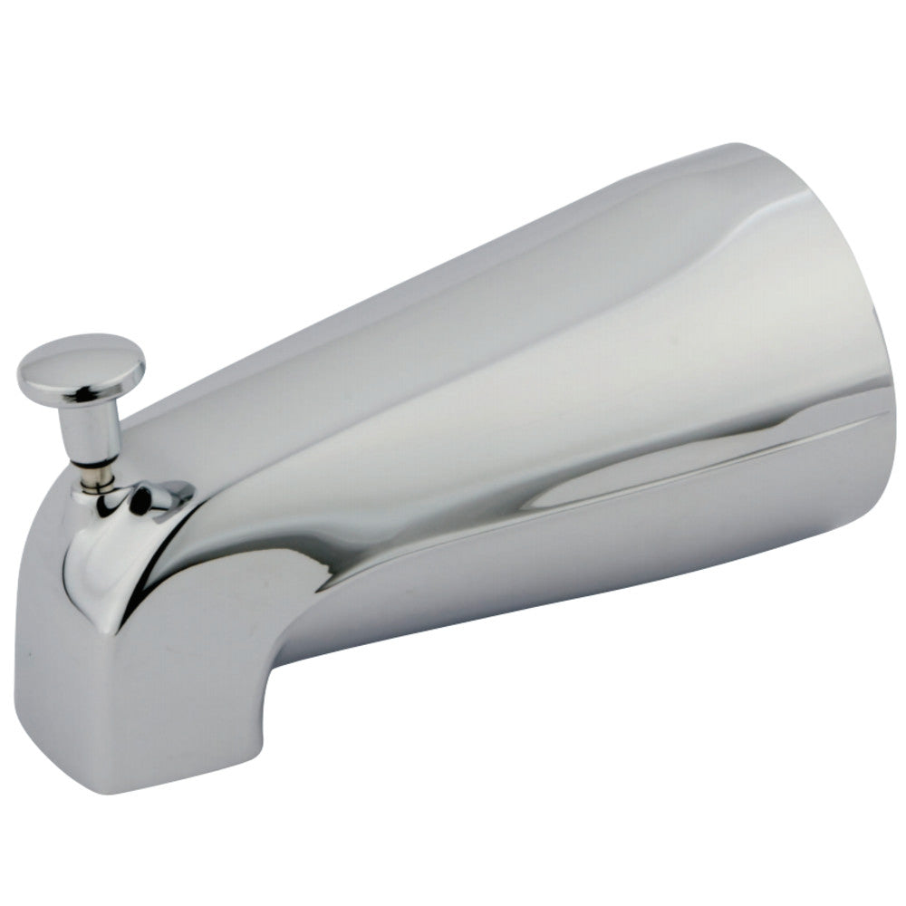 Kingston Brass K189A1 5-1/4 Inch Zinc Tub Spout with Diverter, Polished Chrome - BNGBath