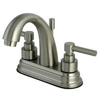 Thumbnail for Kingston Brass KS8618EL 4 in. Centerset Bathroom Faucet, Brushed Nickel - BNGBath