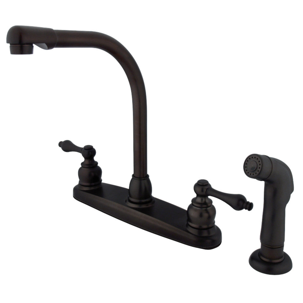 Kingston Brass KB715ALSP Victorian Centerset Kitchen Faucet, Oil Rubbed Bronze - BNGBath