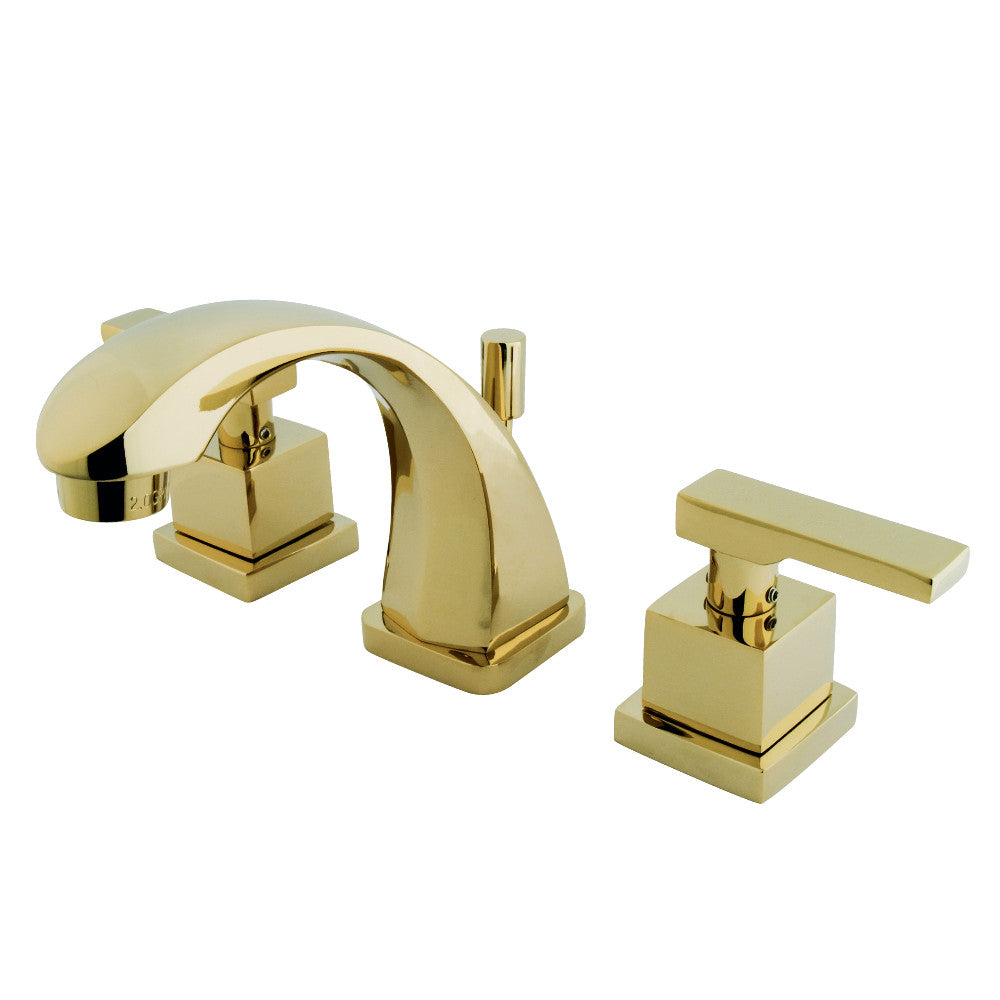 Kingston Brass KS4942QLL Executive Widespread Bathroom Faucet, Polished Brass - BNGBath