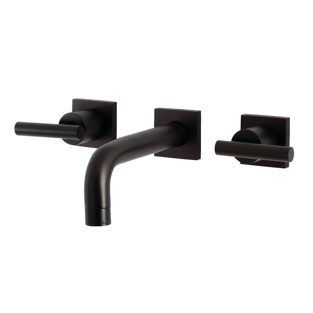 Kingston Brass KS6125CML Manhattan Two-Handle Wall Mount Bathroom Faucet, Oil Rubbed Bronze - BNGBath