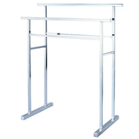 Thumbnail for Kingston Brass SCC8241 Edenscape Pedestal Steel Construction Towel Rack, Polished Chrome - BNGBath