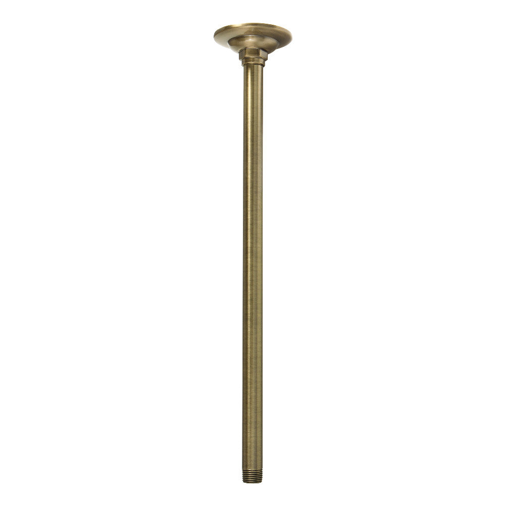 Kingston Brass K217A3 Trimscape 17" Rain Drop Shower Arm, Antique Brass - BNGBath