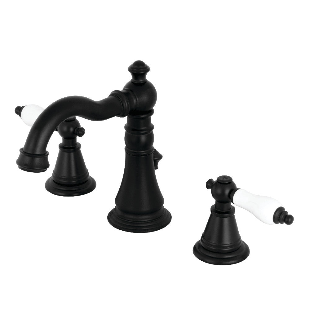 Fauceture FSC1970PL English Classic Widespread Bathroom Faucet, Matte Black - BNGBath