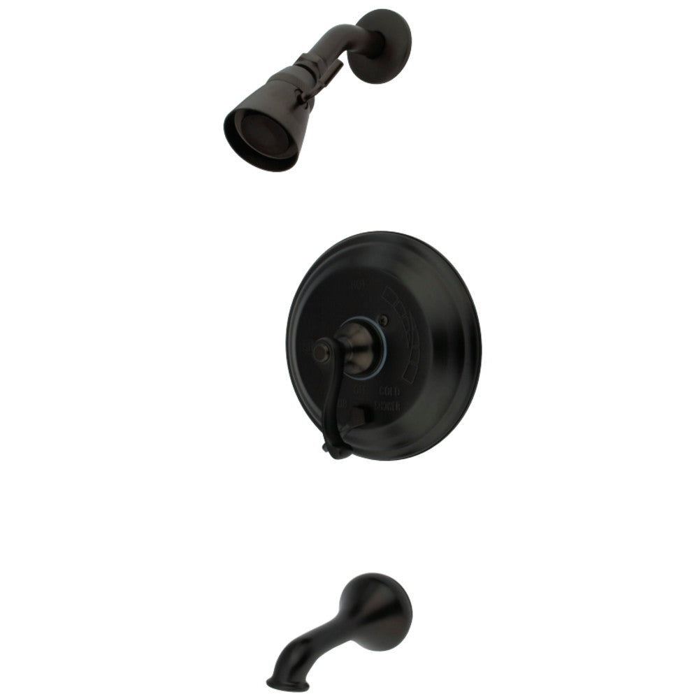 Kingston Brass KB36350FL Restoration Tub & Shower Faucet, Oil Rubbed Bronze - BNGBath