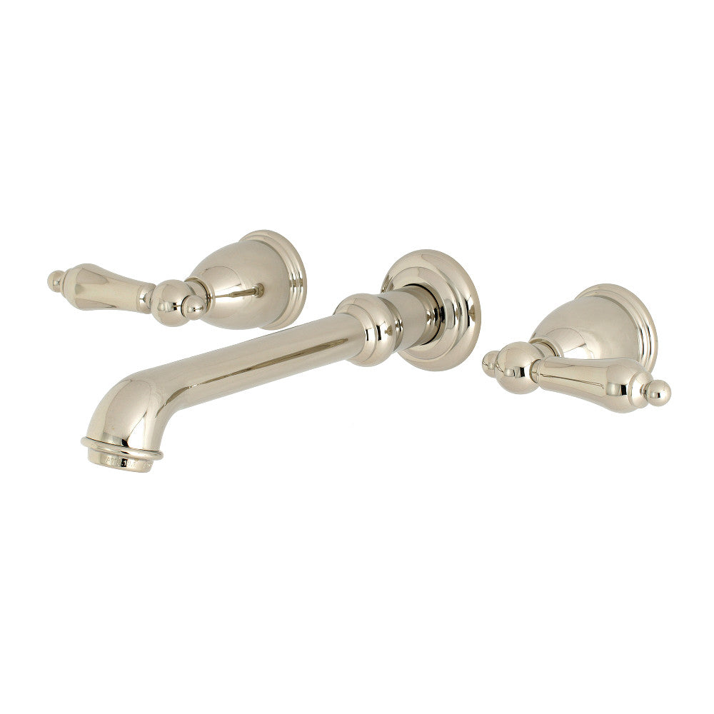 Kingston Brass KS7126AL 8-Inch Center Wall Mount Bathroom Faucet, Polished Nickel - BNGBath