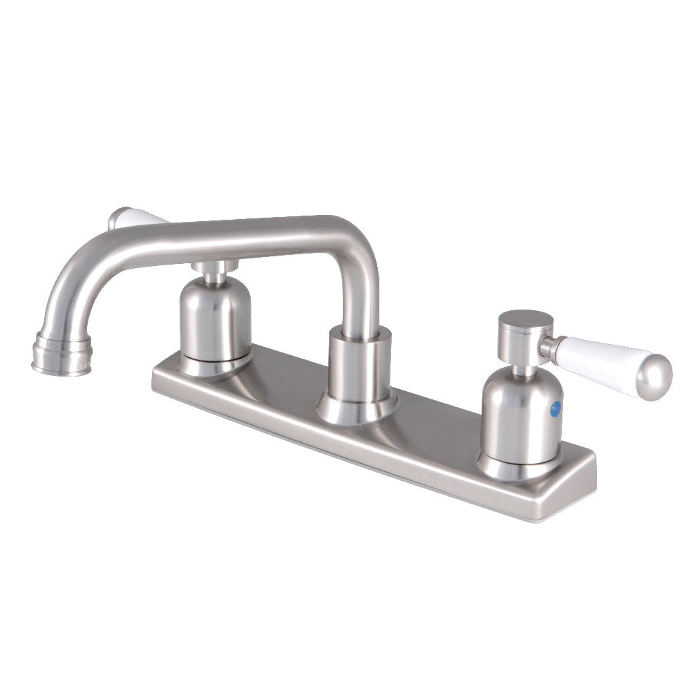 Kingston Brass FB2138DPL Paris 8-Inch Centerset Kitchen Faucet, Brushed Nickel - BNGBath