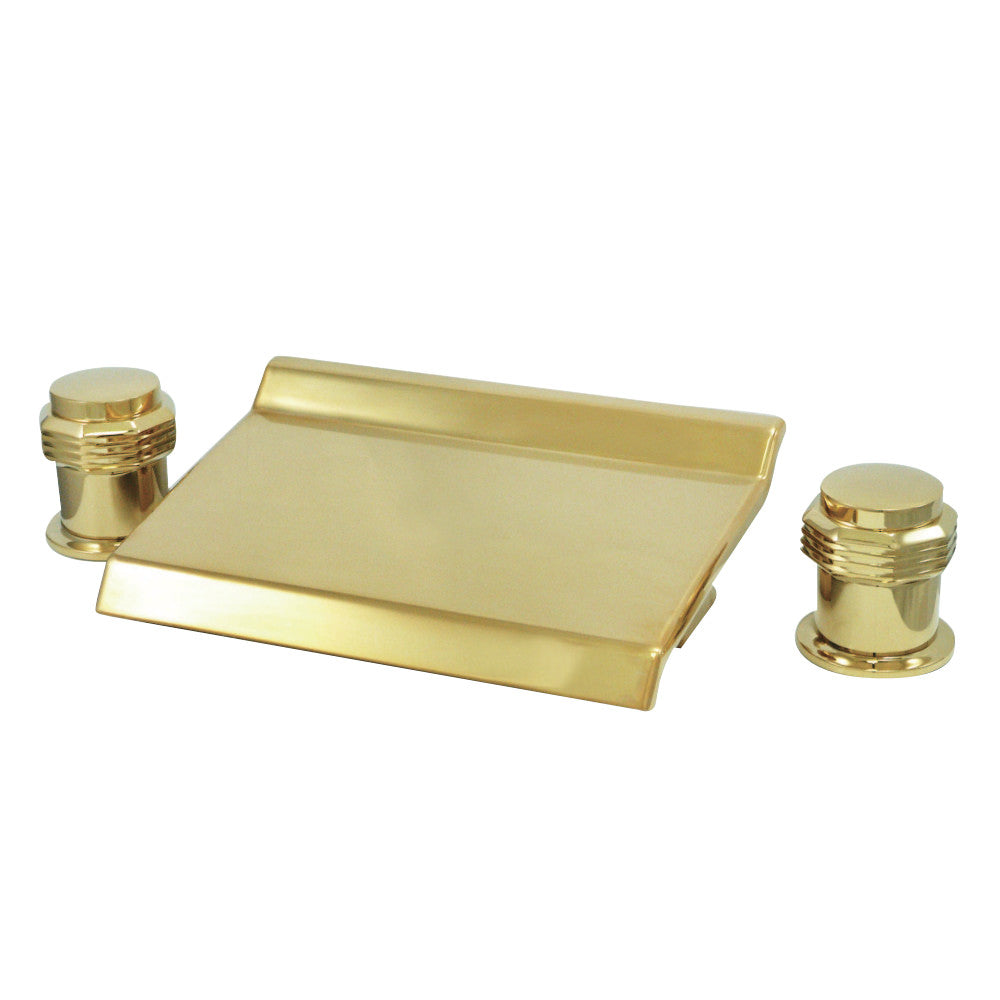 Kingston Brass KS2242MR Milano Roman Tub Faucet, Polished Brass - BNGBath