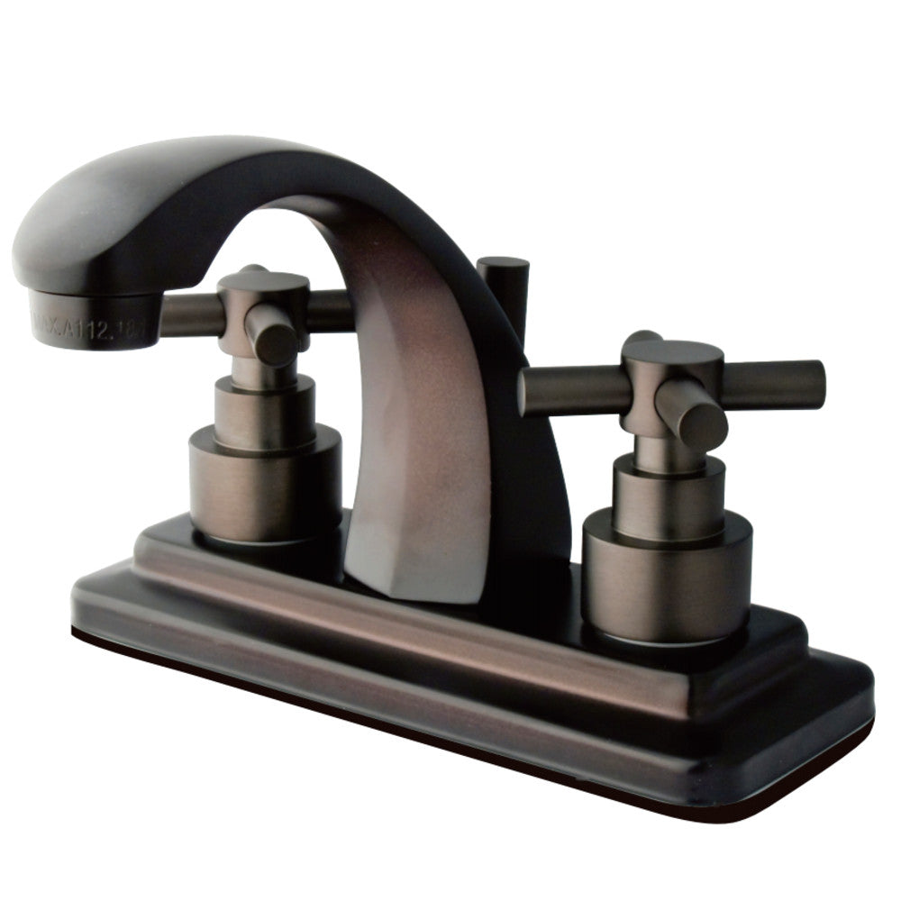 Kingston Brass KS4645EX 4 in. Centerset Bathroom Faucet, Oil Rubbed Bronze - BNGBath