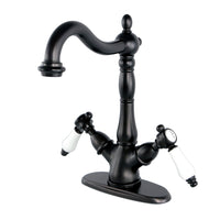 Thumbnail for Kingston Brass KS1495BPL Vessel Sink Faucet, Oil Rubbed Bronze - BNGBath