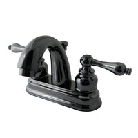 Thumbnail for Kingston Brass NB5610AL 4 in. Centerset Bathroom Faucet, Black Stainless Steel - BNGBath