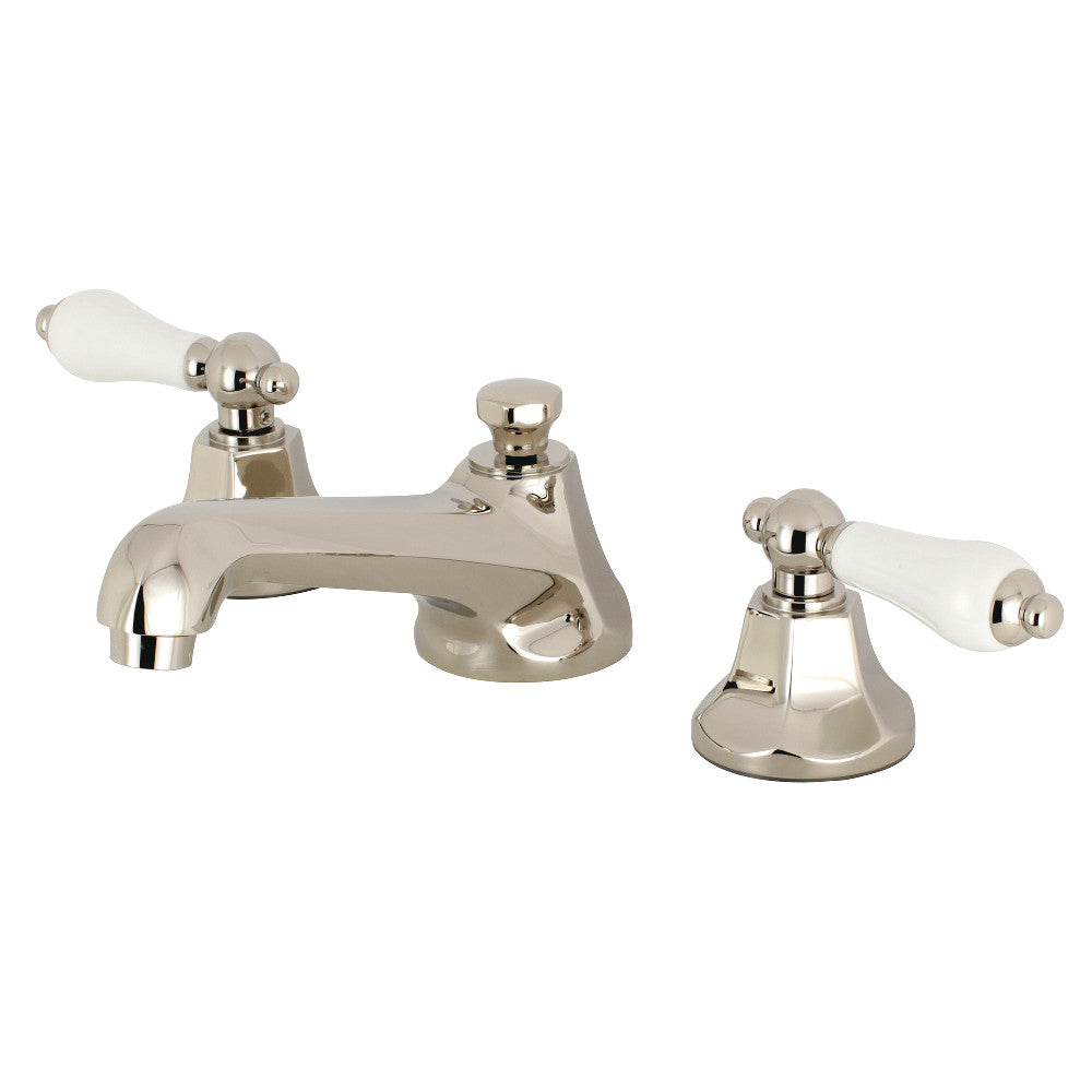 Kingston Brass KS4466PL 8 in. Widespread Bathroom Faucet, Polished Nickel - BNGBath