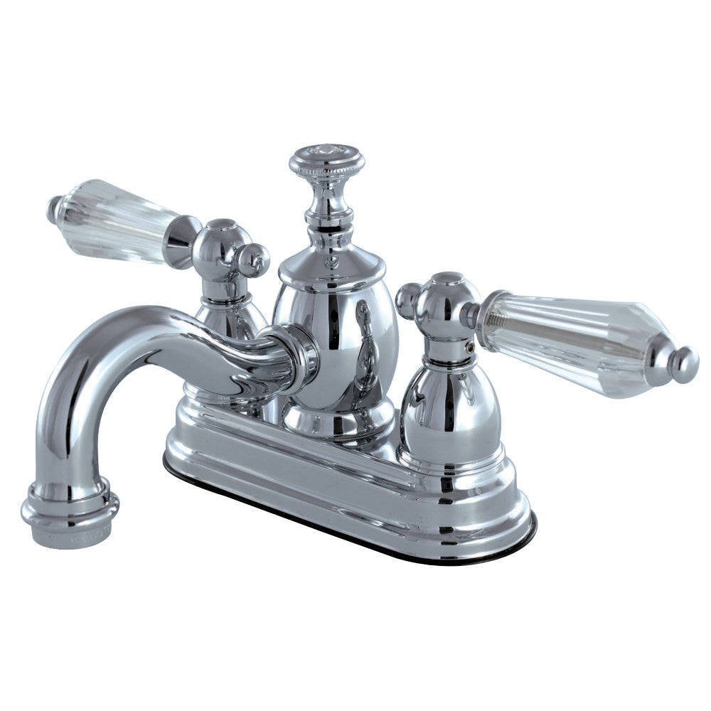 Kingston Brass KS7101WLL 4 in. Centerset Bathroom Faucet, Polished Chrome - BNGBath