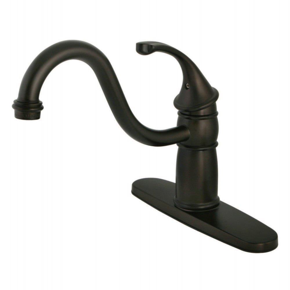 Kingston Brass KB1575GLLS Georgian 8" Centerset Kitchen Faucet without Sprayer, Oil Rubbed Bronze - BNGBath