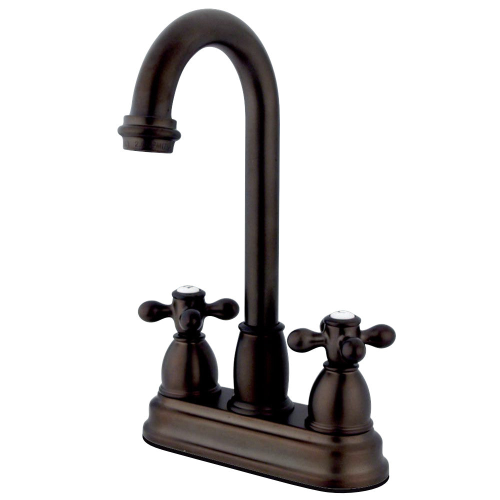 Kingston Brass KB3495AX Restoration 4" Centerset Bar Faucet, Oil Rubbed Bronze - BNGBath