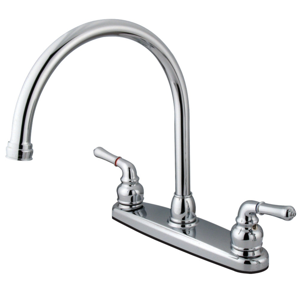 Kingston Brass KB790 Magellan Centerset Kitchen Faucet, Polished Chrome - BNGBath