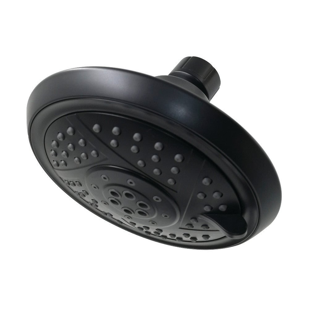 Kingston Brass KX1550 Vilbosch 5-Inch 5-Function Shower Head, Matte Black - BNGBath