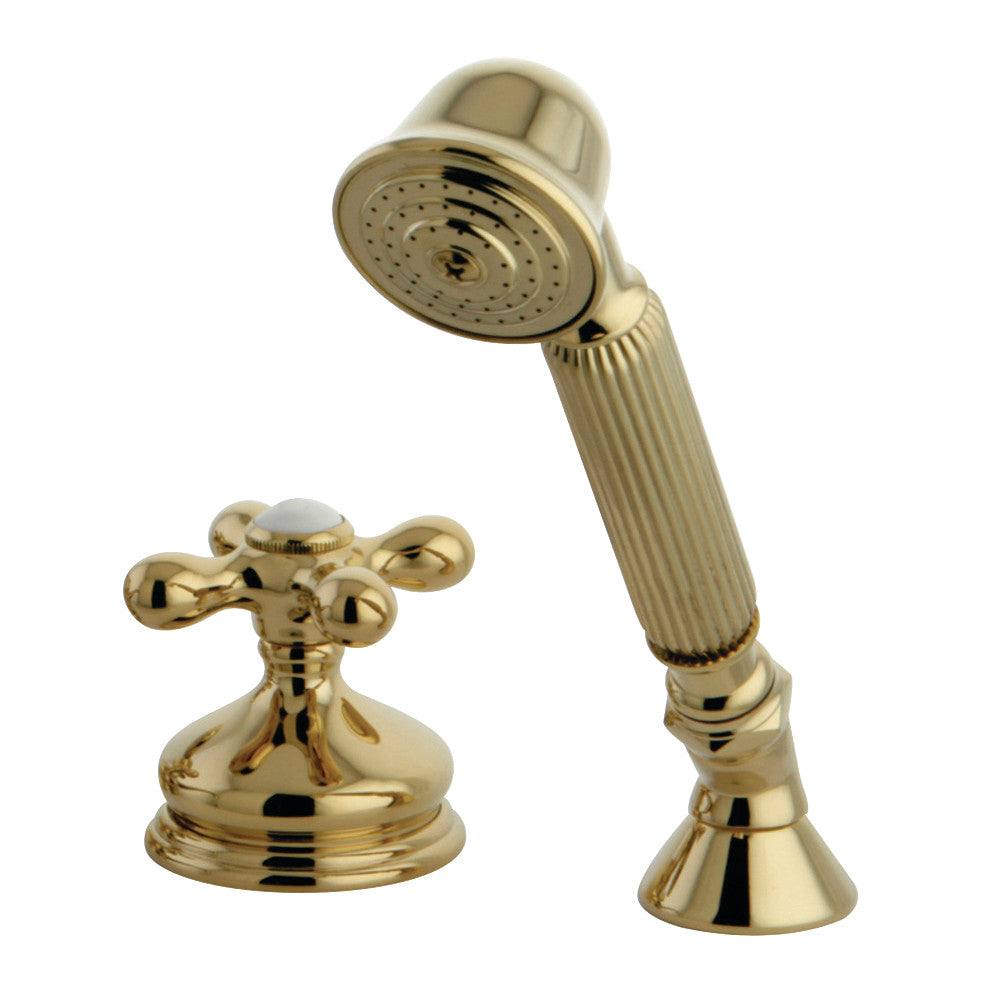 Kingston Brass KSK3332AXTR Transfer Valve Set Roman Tub Filler, Polished Brass - BNGBath