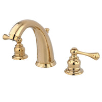 Thumbnail for Kingston Brass KB982BL 8 to 16 in. Widespread Bathroom Faucet, Polished Brass - BNGBath