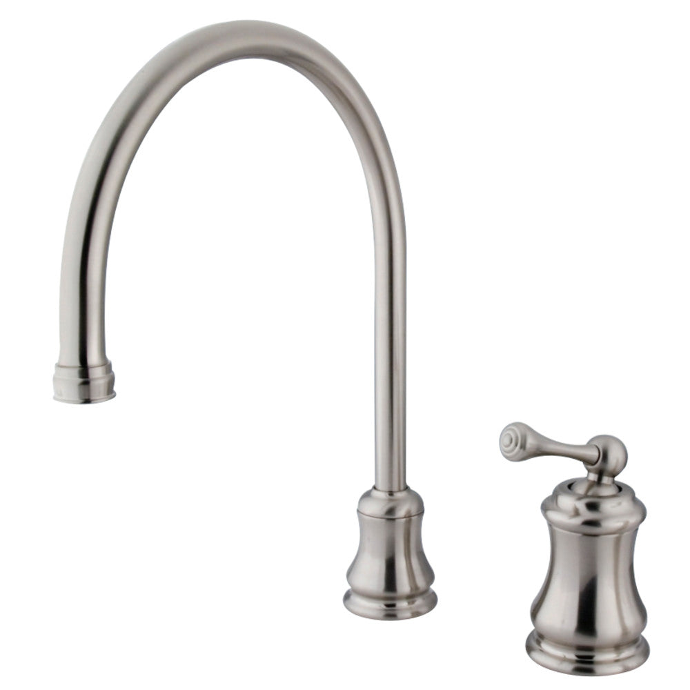 Kingston Brass KS3818BLLS Single-Handle Kitchen Faucet, Brushed Nickel - BNGBath