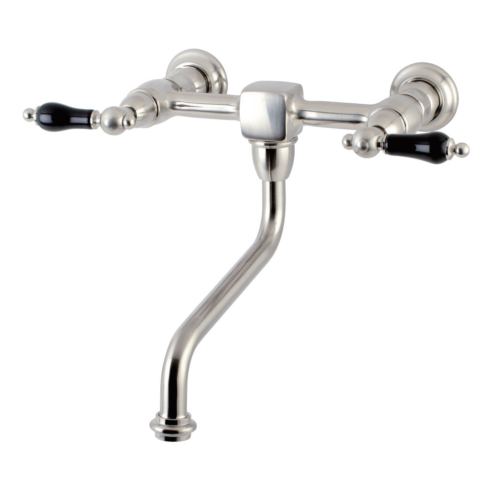 Kingston Brass KS1218PKL Duchess Wall Mount Bathroom Faucet, Brushed Nickel - BNGBath