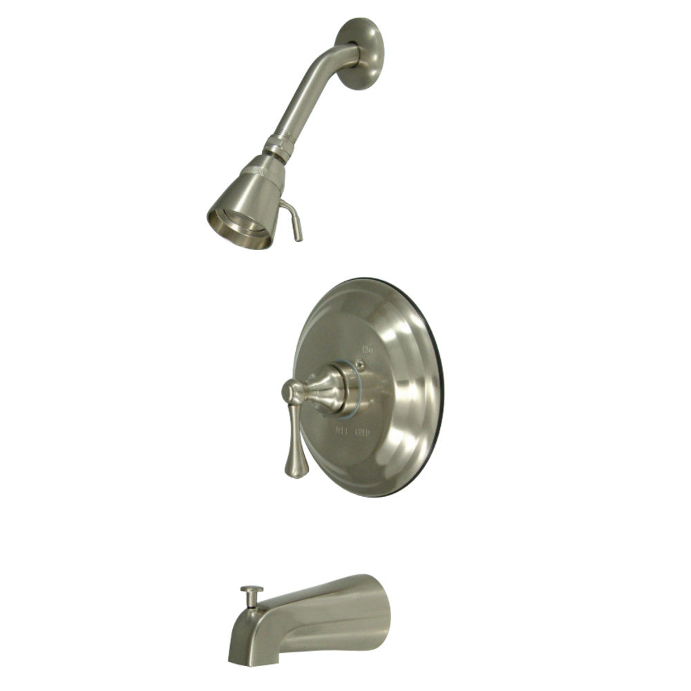 Kingston Brass KB2638BL English Vintage Tub & Shower Faucet, Brushed Nickel - BNGBath