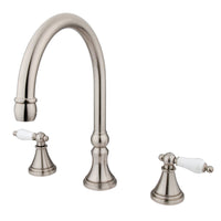 Thumbnail for Kingston Brass KS2348PL Roman Tub Faucet, Brushed Nickel - BNGBath