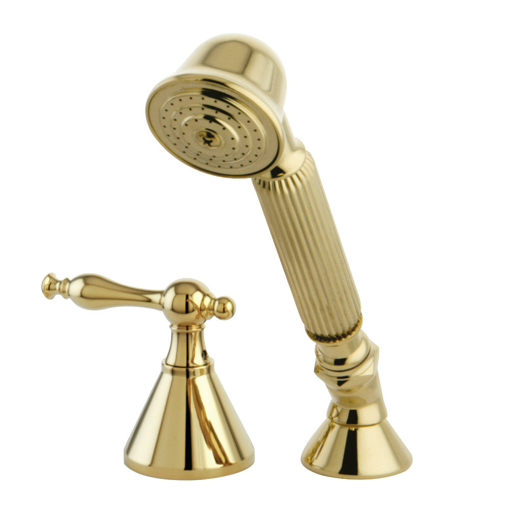 Kingston Brass KSK2362NLTR Transfer Valve Set for Roman Tub Filler, Polished Brass - BNGBath