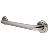 Thumbnail for Kingston Brass DR814168 Laurel 16-Inch Decorative 1-1/4-Inch OD Grab Bar, Brushed Nickel - BNGBath