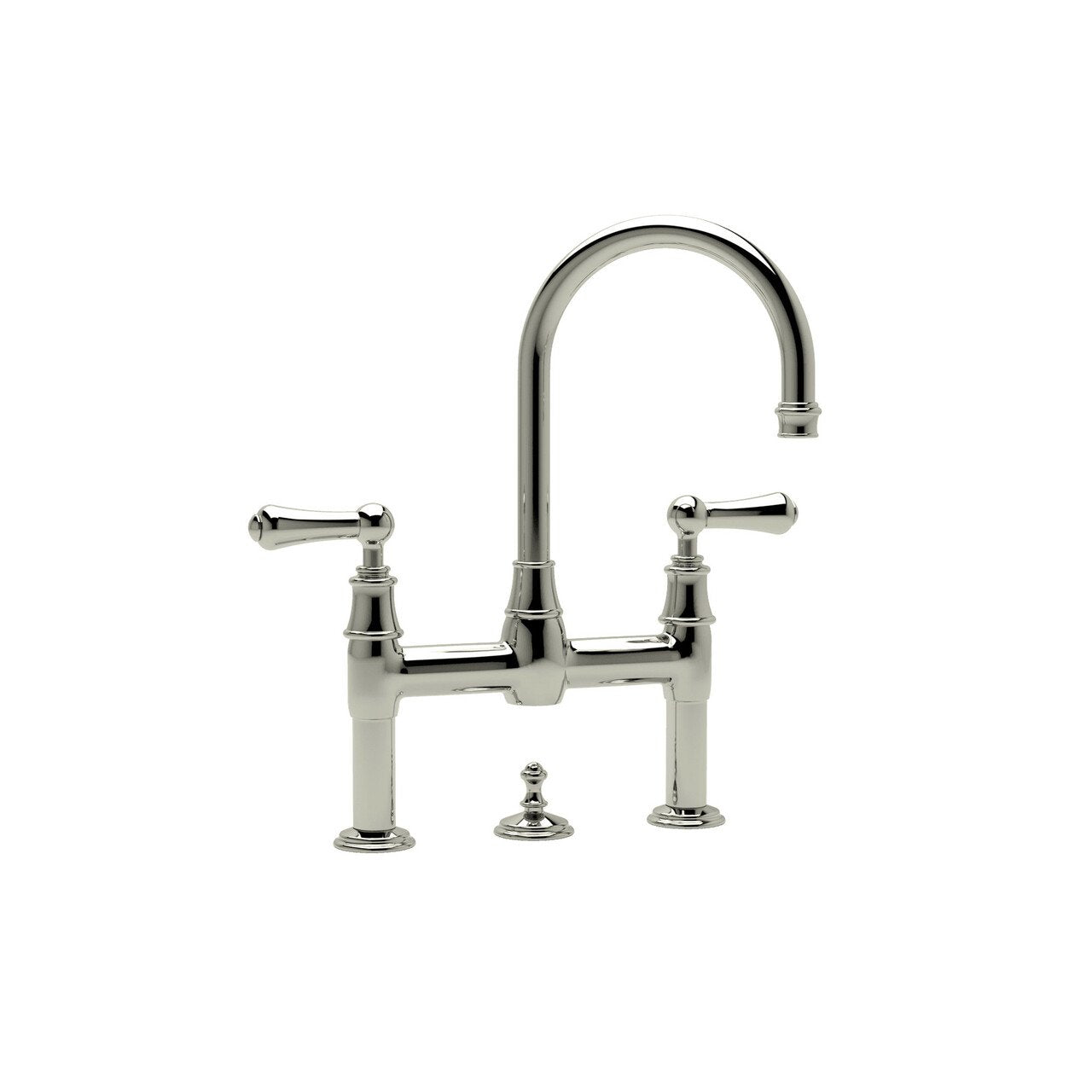 Perrin & Rowe Georgian Era Deck Mount Bathroom Bridge Faucet - BNGBath