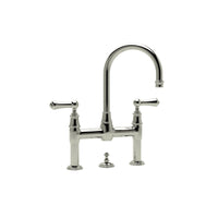 Thumbnail for Perrin & Rowe Georgian Era Deck Mount Bathroom Bridge Faucet - BNGBath