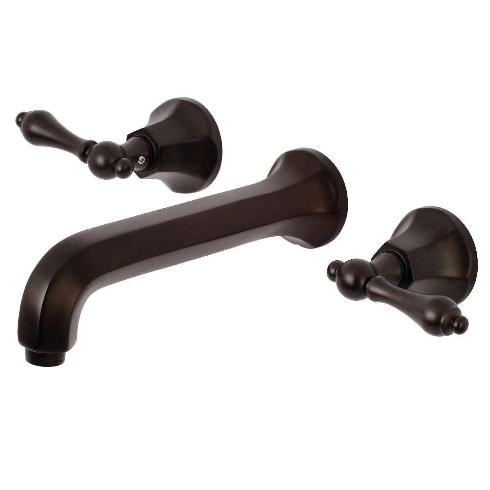 Kingston Brass KS4125AL Metropolitan 2-Handle Wall Mount Bathroom Faucet, Oil Rubbed Bronze - BNGBath