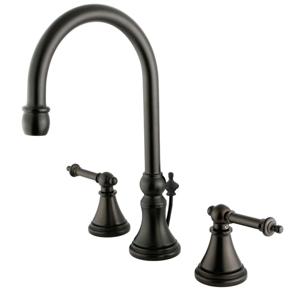 Kingston Brass KS2985TL 8 in. Widespread Bathroom Faucet, Oil Rubbed Bronze - BNGBath