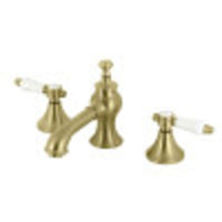 Thumbnail for Kingston Brass KC7067BPL Bel-Air 8 in. Widespread Bathroom Faucet, Brushed Brass - BNGBath