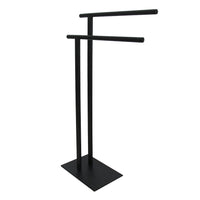 Thumbnail for Kingston Brass SCC6030 Freestanding Double Towel Rack, Matte Black - BNGBath