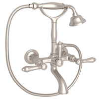 Thumbnail for ROHL Exposed Wall Mount Tub Filler with Handshower - BNGBath