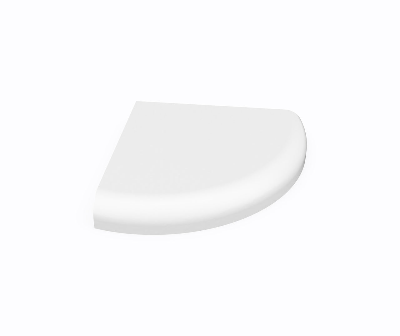 Solid Surface Soap Dish 4.75-In D X 4.75-In W X 1-In H  - BNGBath