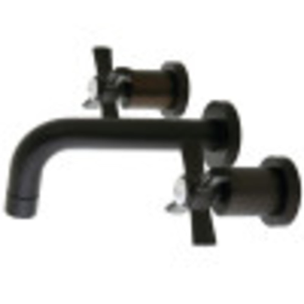 Kingston Brass KS8125ZX Millennium 2-Handle Wall Mount Bathroom Faucet, Oil Rubbed Bronze - BNGBath