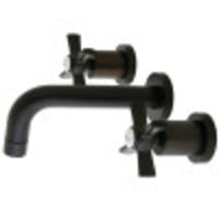 Thumbnail for Kingston Brass KS8125ZX Millennium 2-Handle Wall Mount Bathroom Faucet, Oil Rubbed Bronze - BNGBath