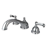 Thumbnail for Kingston Brass KS3351FL Roman Tub Faucet, Polished Chrome - BNGBath