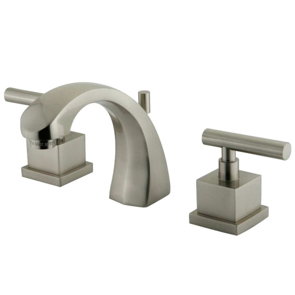 Kingston Brass KS4988CQL 8 in. Widespread Bathroom Faucet, Brushed Nickel - BNGBath