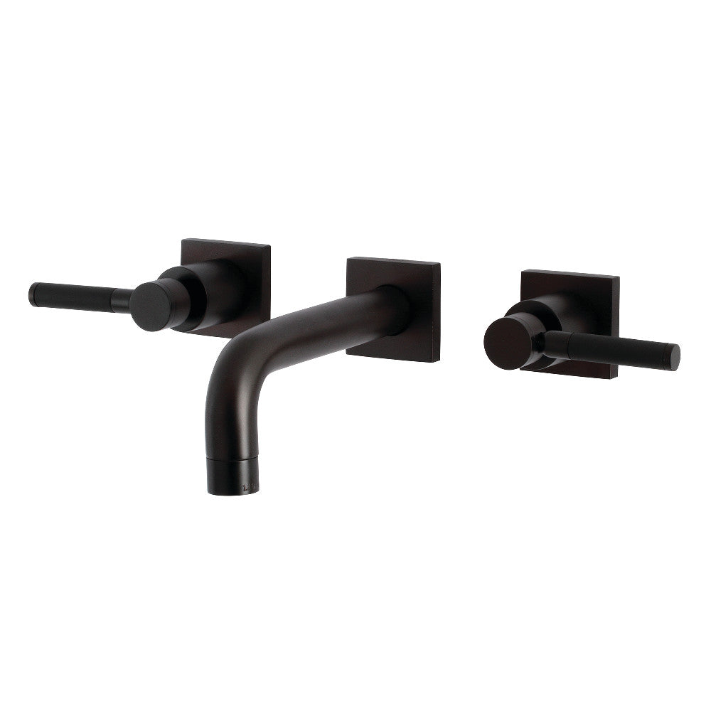 Kingston Brass KS6125DKL Ksiser Two-Handle Wall Mount Bathroom Faucet, Oil Rubbed Bronze - BNGBath