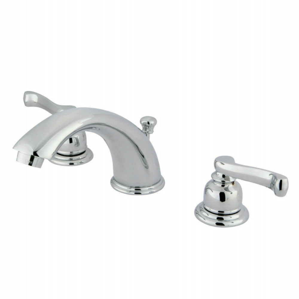 Kingston Brass KB961FL Widespread Bathroom Faucet, Polished Chrome - BNGBath