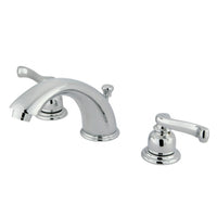 Thumbnail for Kingston Brass KB961FL Widespread Bathroom Faucet, Polished Chrome - BNGBath