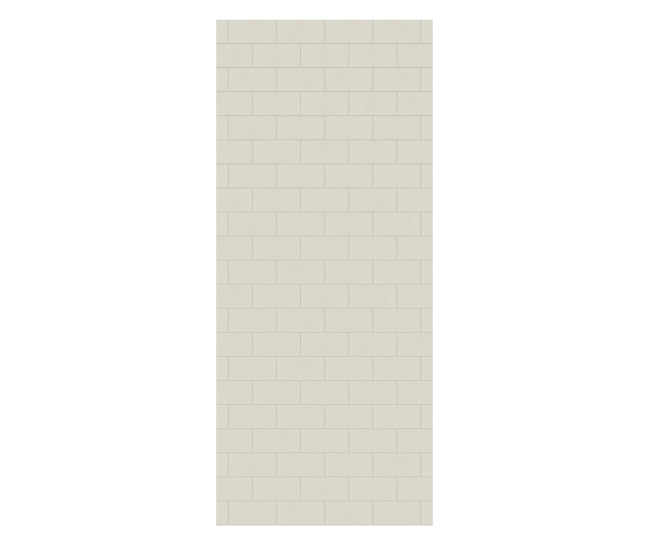 MTMK-8436-1 36 x 84 Swanstone Metro Subway Tile Glue up Bathtub and Shower Single Wall Panel  - BNGBath