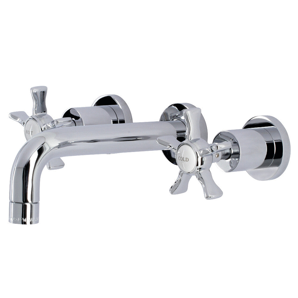 Kingston Brass KS8121NX Hamilton Two-Handle Wall Mount Bathroom Faucet, Polished Chrome - BNGBath