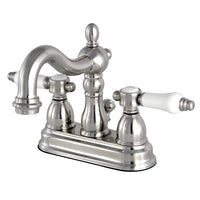 Thumbnail for Kingston Brass KS1608BPL 4 in. Centerset Bathroom Faucet, Brushed Nickel - BNGBath