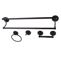 Thumbnail for Kingston Brass BAK913478ORB 4-Piece Bathroom Accessories Set, Oil Rubbed Bronze - BNGBath